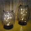 Hot sales led bulb holder decoration Metal wire candle lantern