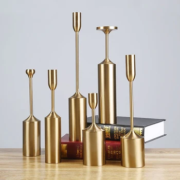 gold candle stand