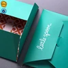 Sinicline 4c printing blue envelope shaped packaging box