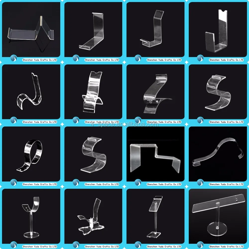 Custom Acrylic Counter Shoe Rack With Led Light For Single Shoe Display