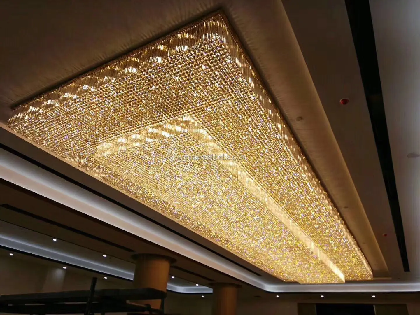 Large Customized Hotel Lobby Banquet Hall Crystal Chandelier Light Banquet Hall Crystal Chandelier Light