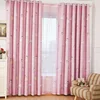 Low MOQ High Quality Pink Polyester Printed Cartoon Blackout Baby Home Curtains for Kids Bedroom Drapes Waterproof Fabric