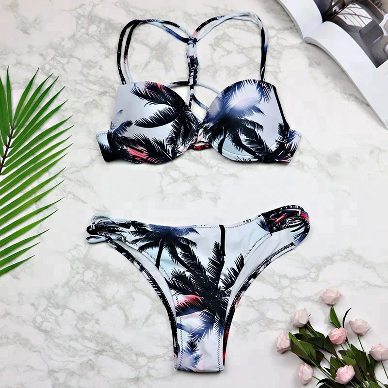 2017 neoprene bikini Premium 23 Color Patchwork Two Piece Swimsuit Women Swimwear Push Up Sexy 