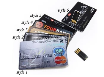 Bulk 2gb 4gb 8gb Credit Card Usb 2 0 Flash Drive Accept Paypal