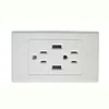 White/Black/Gold/Silver color USB Intelligent Socket multi standard socket 2 way US Standard Socket