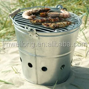 Poêles Inox Gril Au Charbon De Bois Barbecue Portable Baril Barbecue Barrel portable en inox à charbon ou bois