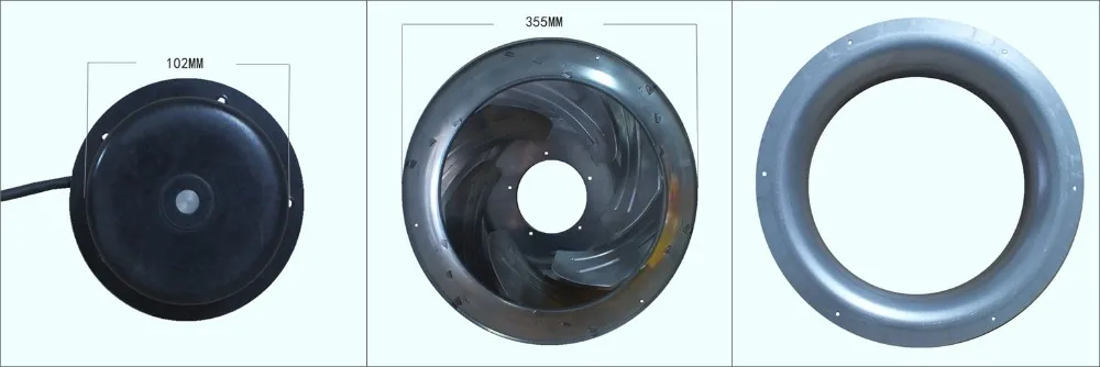 Centrifugal Fan, 48V, 355*96mm, 1515CFM, BTS - detail 12
