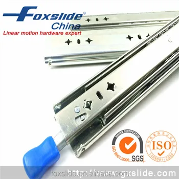 Screw Fixed Medium Duty Drawer Slide With Over Travel Lock Out