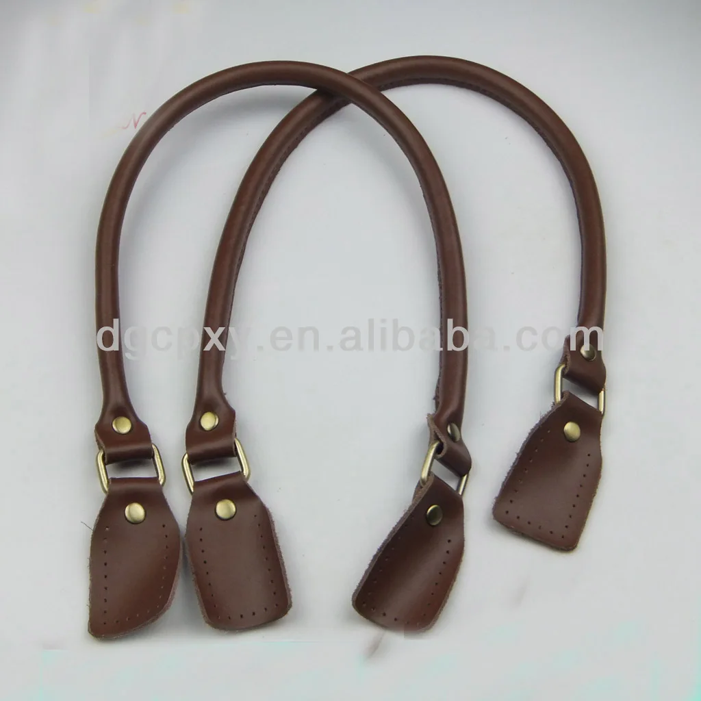 Brown 65cm Genuine Leather Handle Bag Accessories Buy Handbag Handles,Leather Bag Handles