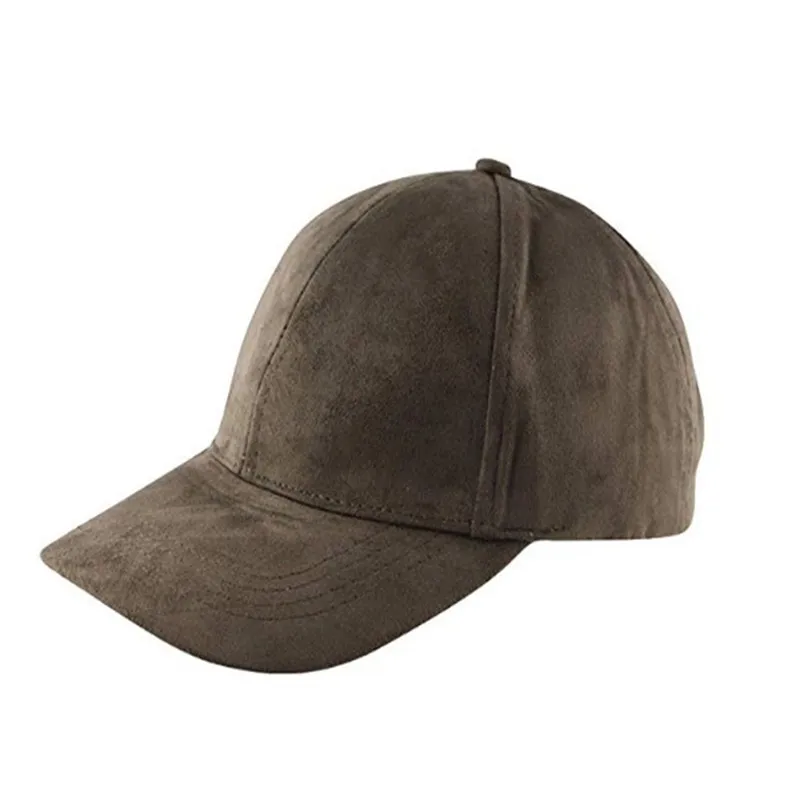 Oempromo wholesale custom leather suede baseball cap