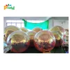 Giant rainbow balloon disco ball Inflatable metallic christmas balls for Christmas decoration