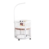 convertible multi-size light wood baby cot kids cribs newborn bed with changer