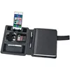 Very Popular New Arrival PU or Polyester Fabric Document Portfolil Folder Custom File Folder with Power Bank