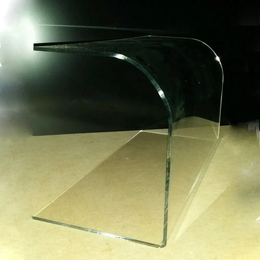 Curved Sneeze Guard Screen Clear Acrylic Perspex Food Cake Display