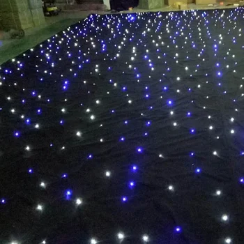 4m 6m Blue White Led Star Curtain Led Starry Sky Theater Curtain