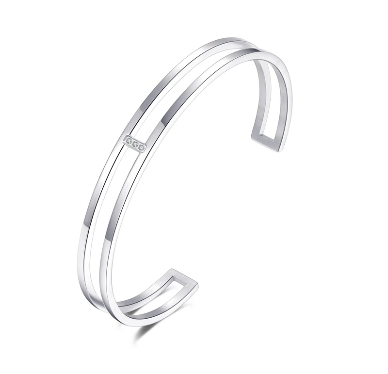 Custom Popular Models Designs Stainless Steel Jewellery Ladies Women Fancy inspiration Rose Gold Cuff Bracelets Bangles