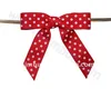 Pretied Grosgrain Polka Dot Bows With Wire Twist