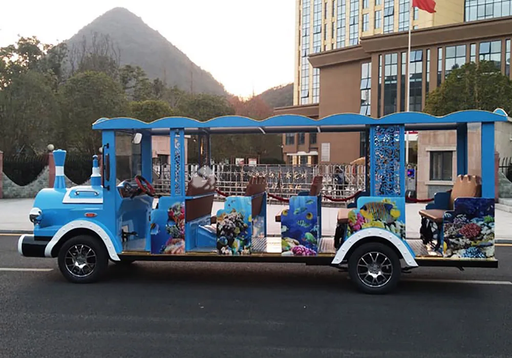 Carton Electric Sightseeing Car Electric Person Mover 8 Passengers