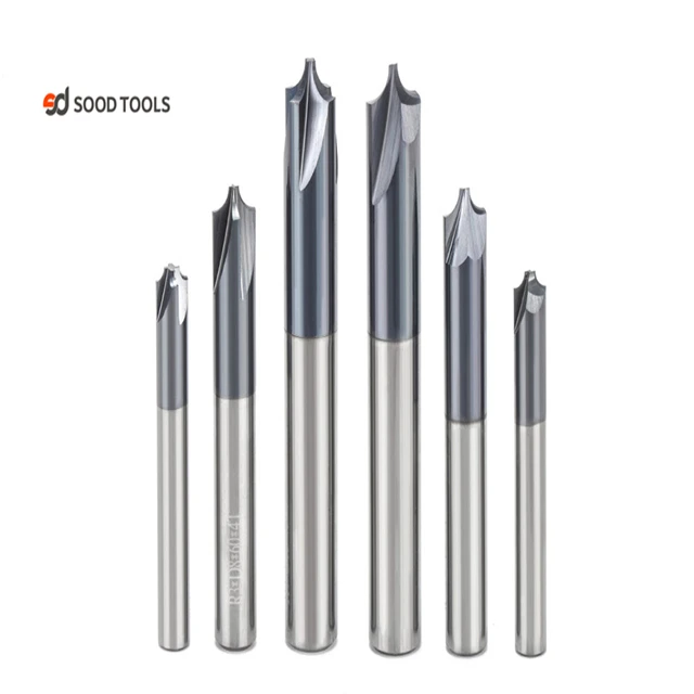 Solid Carbide Arc R Angle Chamfer Mill 2 And 4 Flutes Cnc Milling