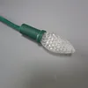 Addressable C7 WS2811 12V Smart pixel bulb rgb led christmas string lights
