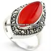 red coral rings for women