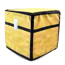 Hot 20cm Minecraft Plush Toys Trapped Chest Steve Creeper Square Stuffed Doll Cartoon Game Toys Pillow