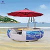 Attractive design outdoor water park floating restaurant fiberglass electric BBQ boat for sale