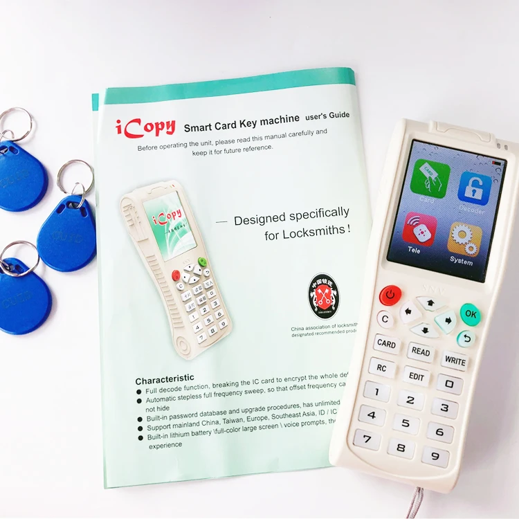 Handheld RFID Duplicator Schlüsselkopierer Reader Writer Ausweis Cloner & Key 