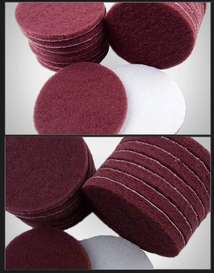 3m Scotch Brite Round Non Woven Pad Hook And Loop Backing Buy