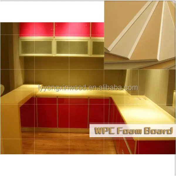 Wpc/pvc holz kunststoff material für die küche schrank/wpc schaum ... Küche holz oder kunststoff