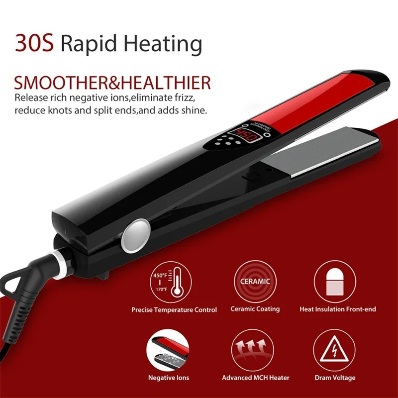 Titanium Plate Flat Iron 450 Degrees Hair Straightener Buy 450 480