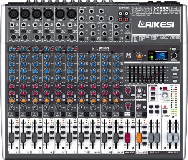 DJ-плеер микшер профессиональная звуковая система с аудиомикшером с фантомным питанием