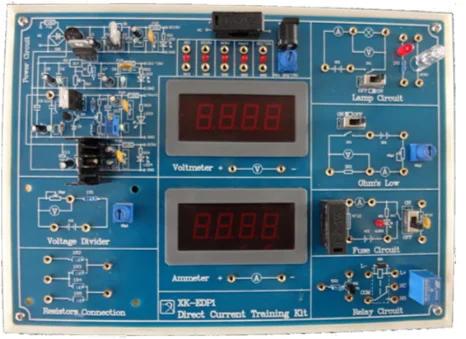 Dc электросхема. Плата электро для обучения. Training Boards Electronic devices.