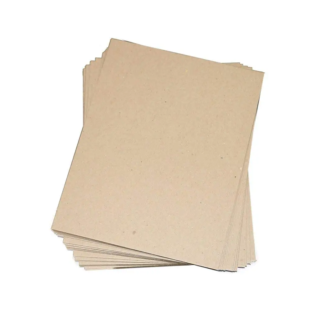 50 Sheets Chipboard 8 x 10 inch 22pt Light Weight Brown Kraft Cardboard