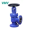 angle stop valve DN25 Flange Angle type bellow seal globe valve PN16/25/40