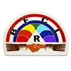 Custom Metal Badge Auto Club Emblem Semi Round Car Emblem Masonic Double Eagle Sacred Car Logo
