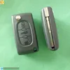 Peugeot 3 Button Flip Key Shell With Boot Button No Groove Blade Without Battery