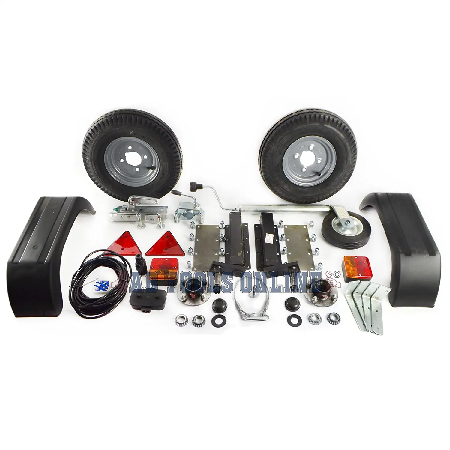 Pair Mini Wheel Trailer Suspension Ext Stub 500KG Units With Extended Stubs