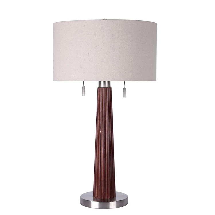 wholesale wood table lamp/Hotel Wood Table Lamp With High Quality/wooden lamp
