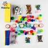 DIY children's Arts and Crafts cheille stem,pompom,Eva,sequin kids craft kits wholesale