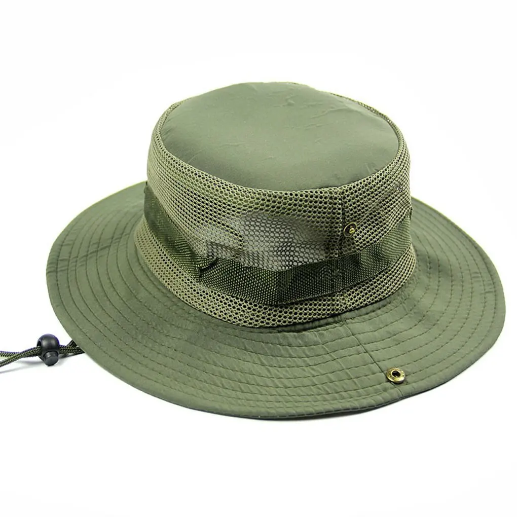 Buy Mens Fishing Hiking Boonie Snap Brim Military Bucket Sun Hat Canvas ...