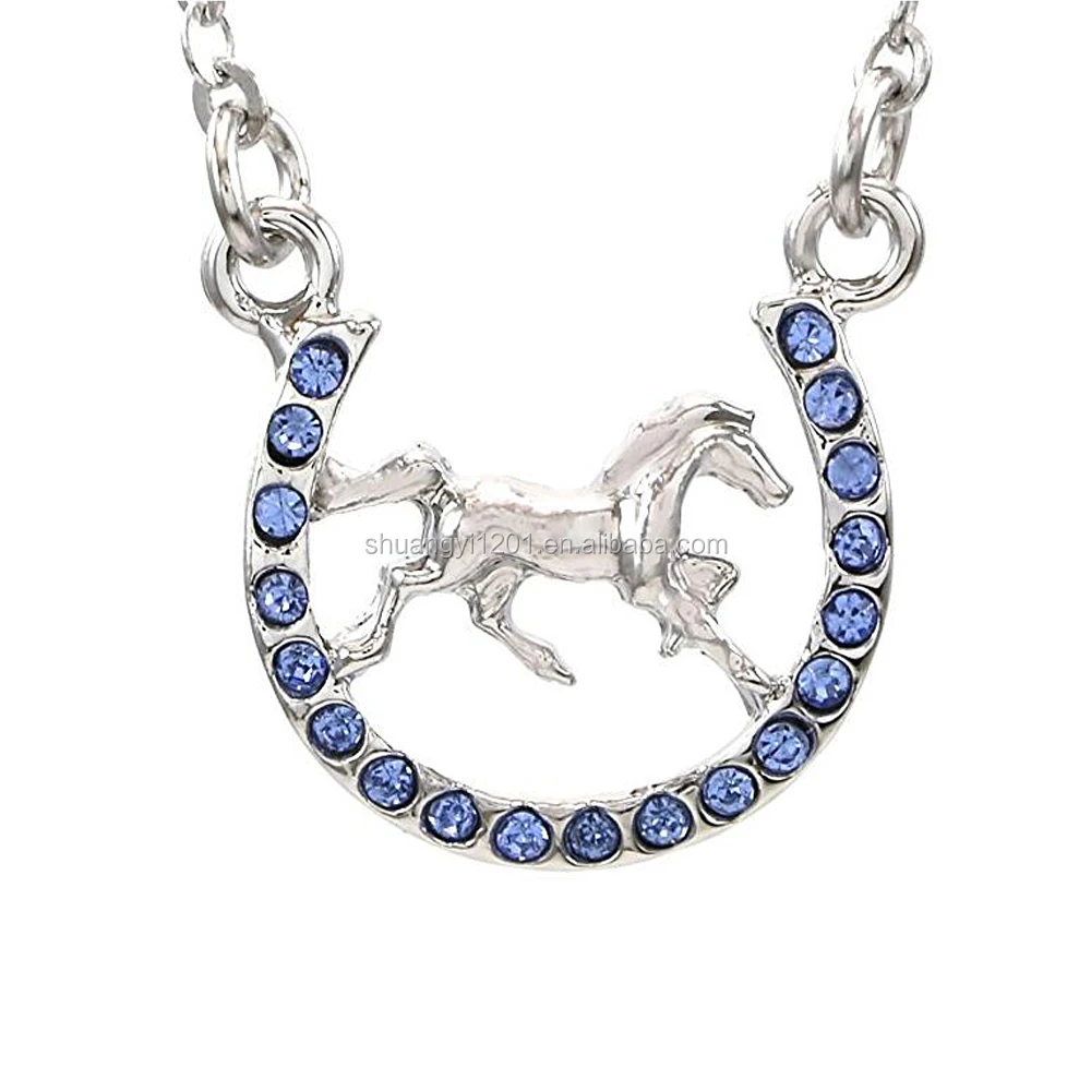 New Design Wholesale Cheap Alloy Lucky Cowboy Cowgirl Jewelry Mustang Horseshoe Charms Horse