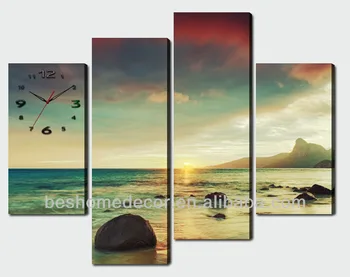 seascape split canvas painting