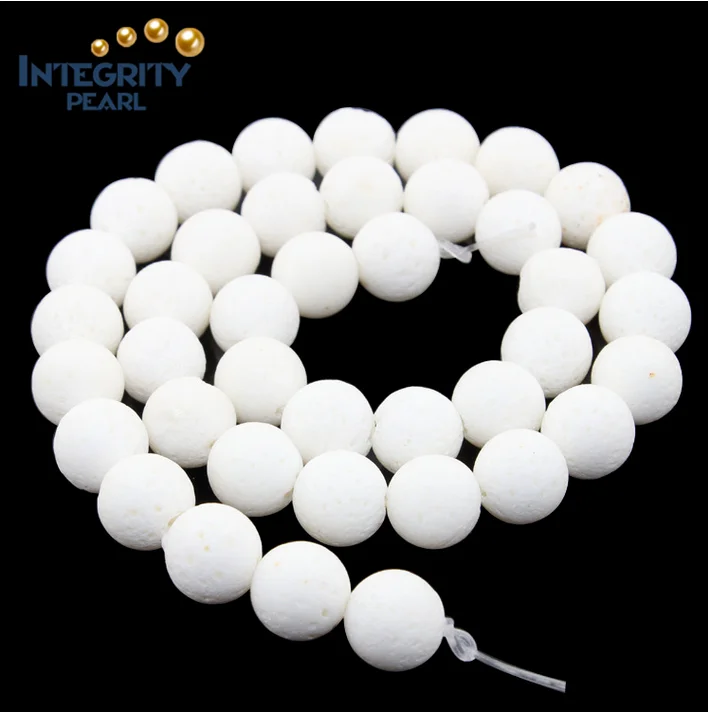 white coral beads