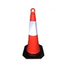 One Piece Construction Road Block Safety Cones With Ring