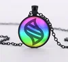 Fashion Three Team Pattern Pokemon Go Necklace Silver/Antique Bronze Color Pokeball Glass Pendants Necklace