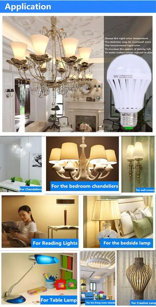 Automatic Charging Led Emergency Bulb 5w Cool White Rechargeable