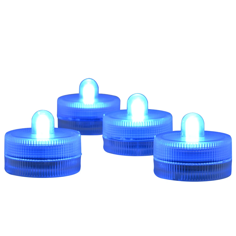 KITOSUN  Wholesale High Quality Waterproof Underwater LED Tea Light Waterproof Candles Battery Powered for Vase Lighting