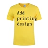 1pcs order accept Wholesale cheap custom promotional printing cotton t shirt for men
