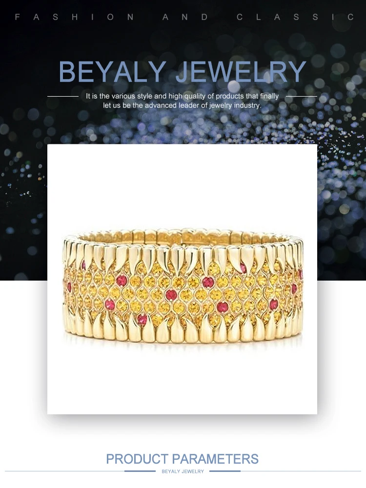Fashion cz gold bracelet designs ladies dubai